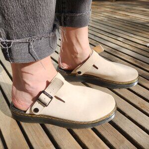 Dr Martens Unisex Carlson Mule - Sand/Ivory